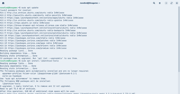 install bsdtar