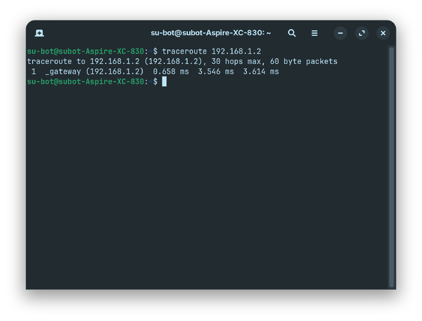 traceroute